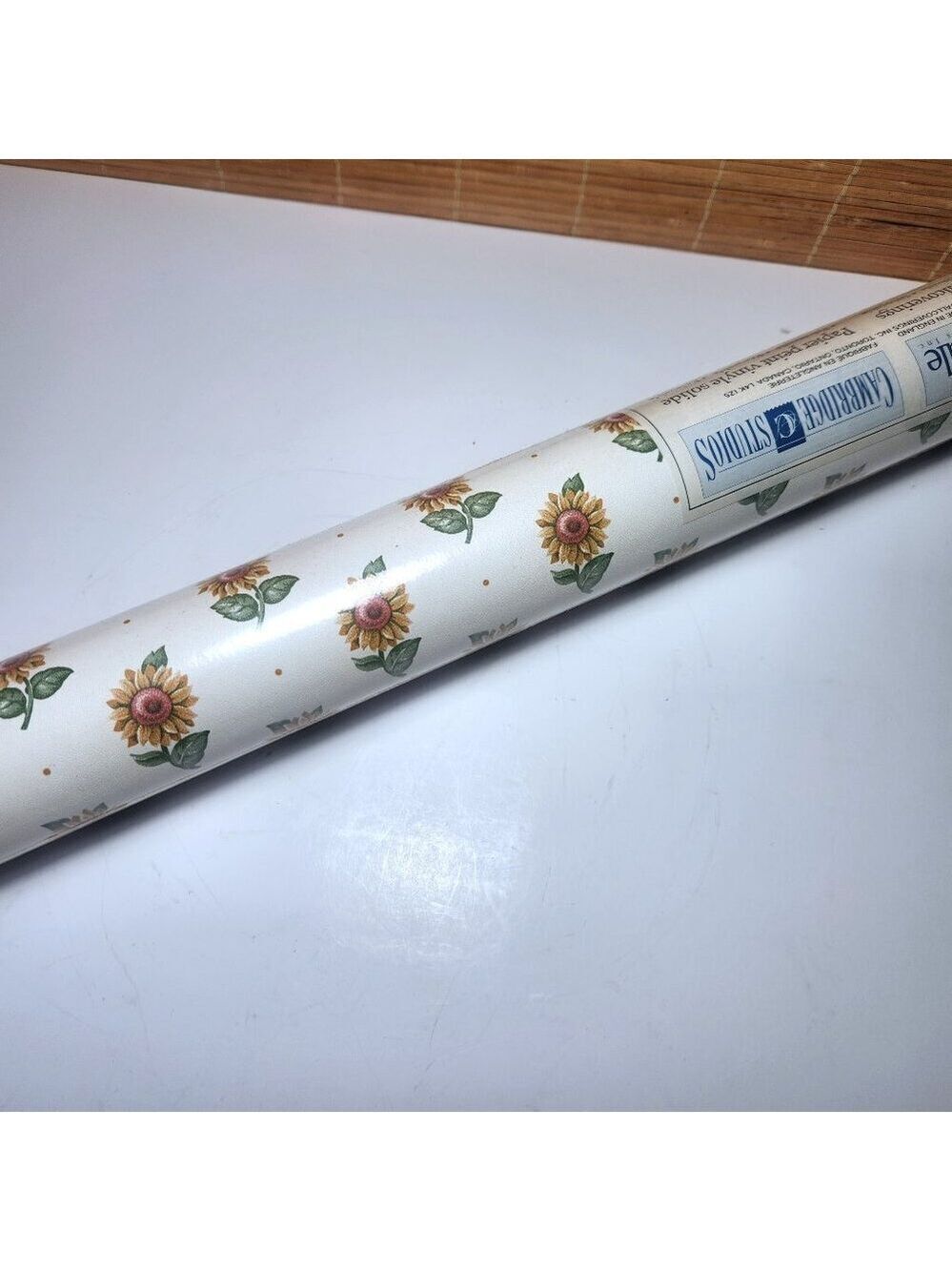 Cambridge Studios Sunflower Wallpaper Vintage Rosedale Vinyl New 56.3 sq ft